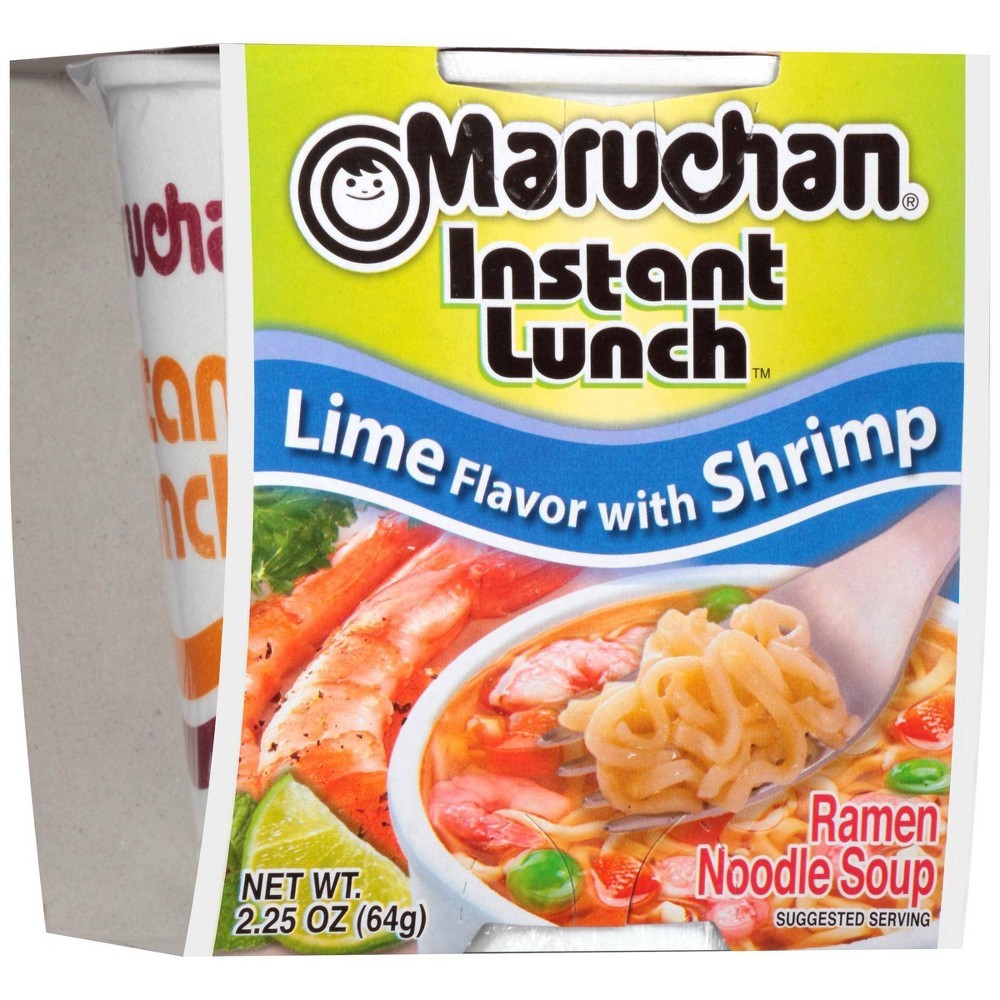 slide 3 of 3, Maruchan Instant Lunch Lime and Shrimp Ramen Noodle Soup Cup - 2.25oz, 2.25 oz