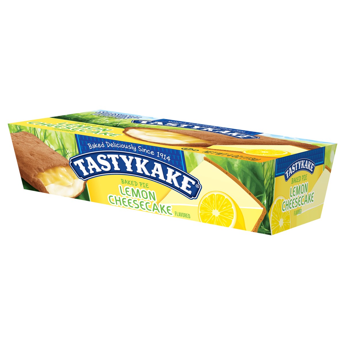 slide 7 of 9, Tastykake Baked Lemon Cheesecake Flavored Pie, 4 oz, 4 oz
