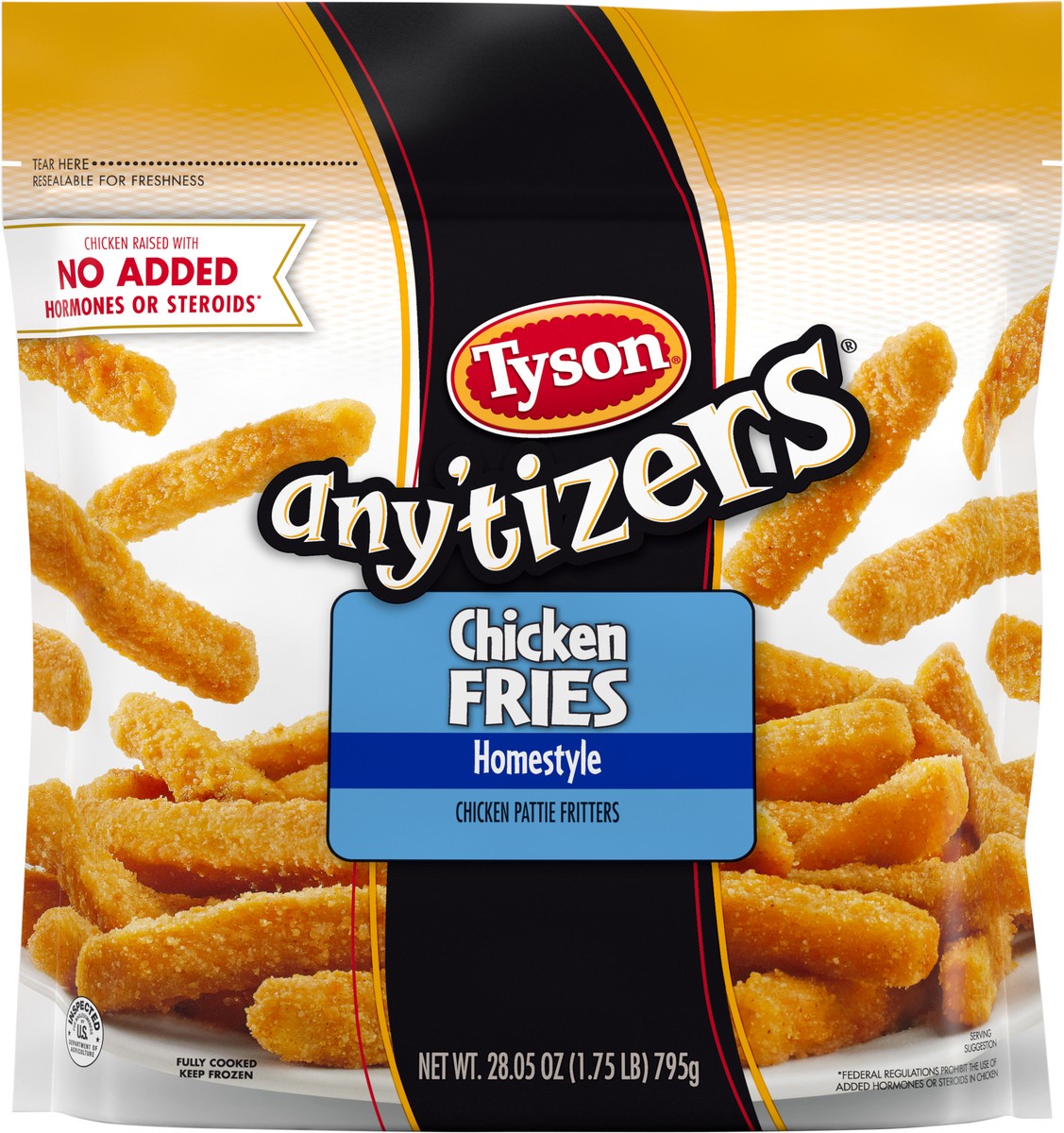 slide 6 of 6, Tyson Any'tizers Homestyle Chicken Fries - Frozen - 28.05oz, 28.05 oz