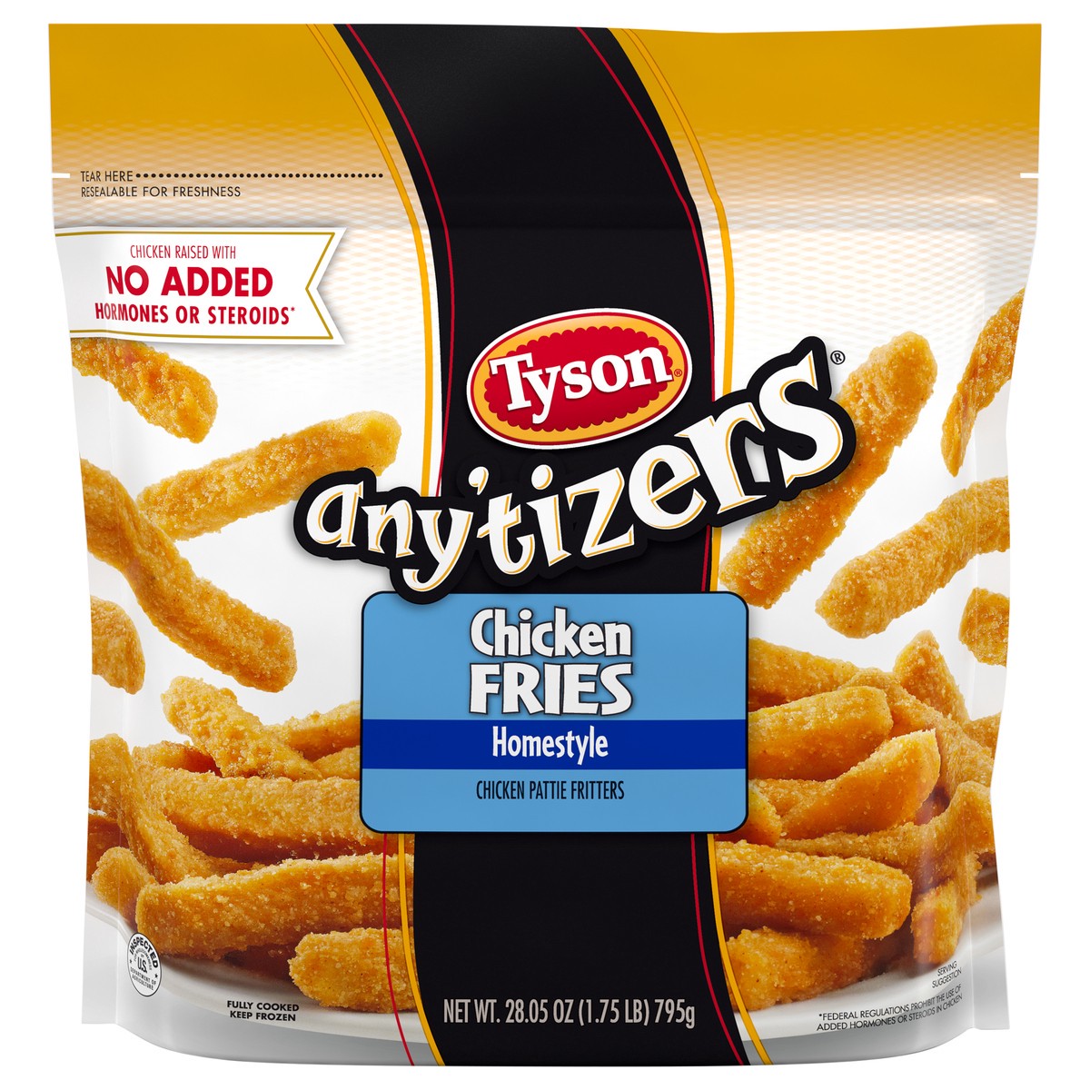 slide 1 of 6, Tyson Any'tizers Homestyle Chicken Fries - Frozen - 28.05oz, 28.05 oz