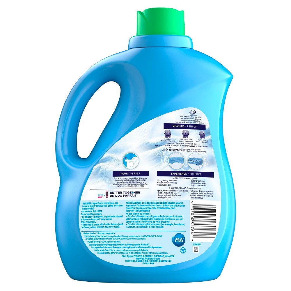 slide 2 of 3, Downy Ultra Cool Cotton Fabric Conditioner 103 fl oz, 103 fl oz