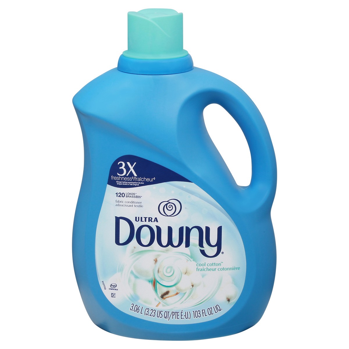 slide 1 of 3, Downy Ultra Cool Cotton Fabric Conditioner 103 fl oz, 103 fl oz