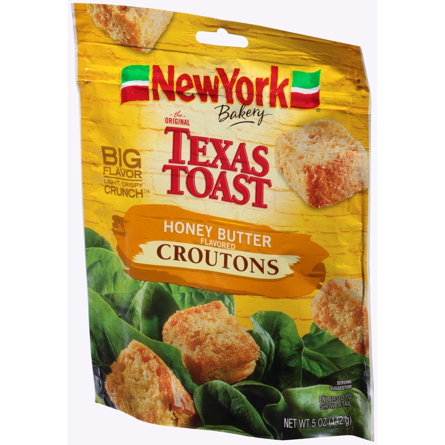 slide 4 of 9, New York Texas Toast Honey Butter Croutons, 5 oz