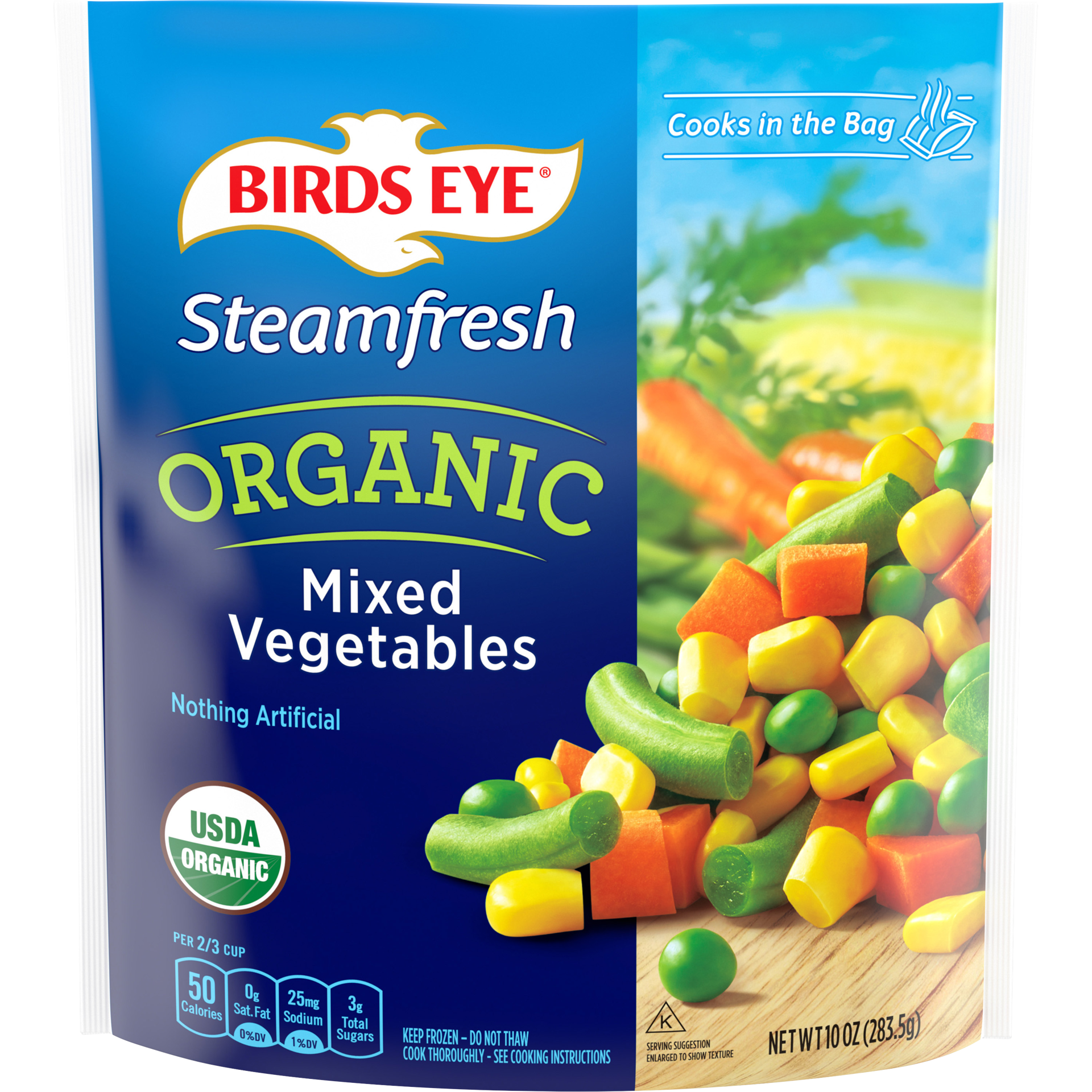 slide 1 of 2, Birds Eye Organic Mixed Vegetables, Frozen Vegetables, 10 OZ, 10 oz