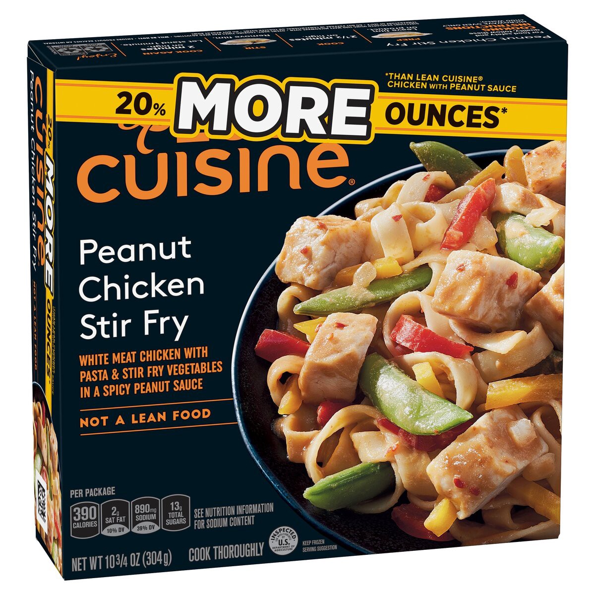 slide 10 of 12, Lean Cuisine Peanut Chicken Stir Fry Frozen Bowl, 10.88 oz