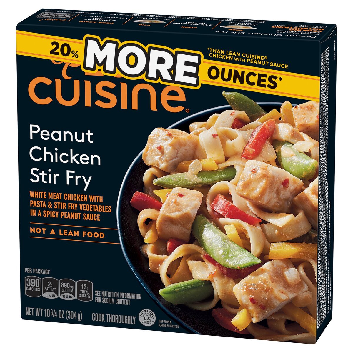 slide 9 of 12, Lean Cuisine Peanut Chicken Stir Fry Frozen Bowl, 10.88 oz