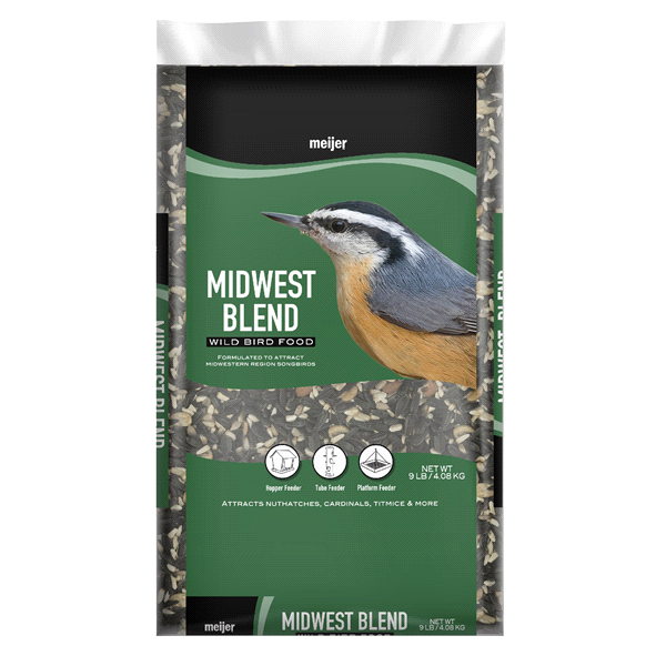 slide 1 of 1, Meijer Midwest Blend Wild Bird Food, 9 lb