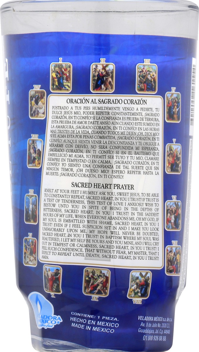 slide 7 of 8, Veladora Mexico Sacred Heart Prayer Candle 1 ea, 1 ea