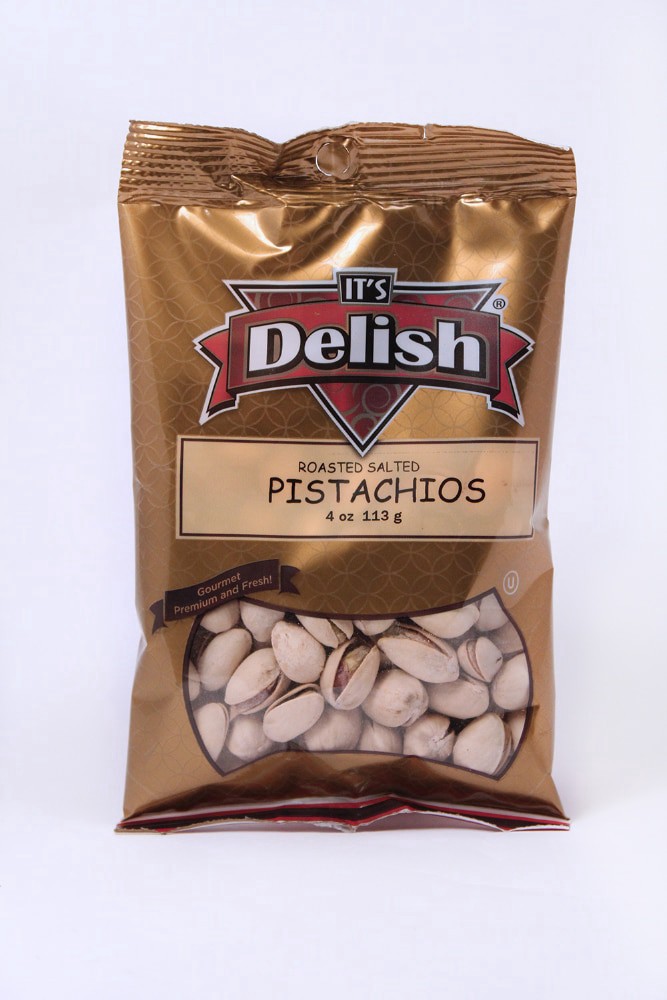 slide 1 of 2, It's Delish Roasted Salted Pistachios, 4 oz