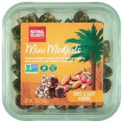 Natural Delights Sweet & Salty Almond Mini Medjools - 12 oz