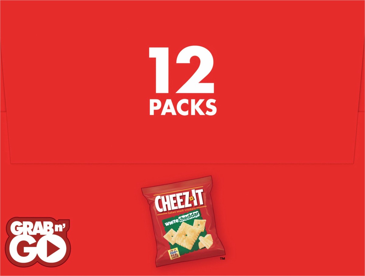 slide 2 of 13, Cheez-It White Cheddar Baked Snack Crackers, 12 ct