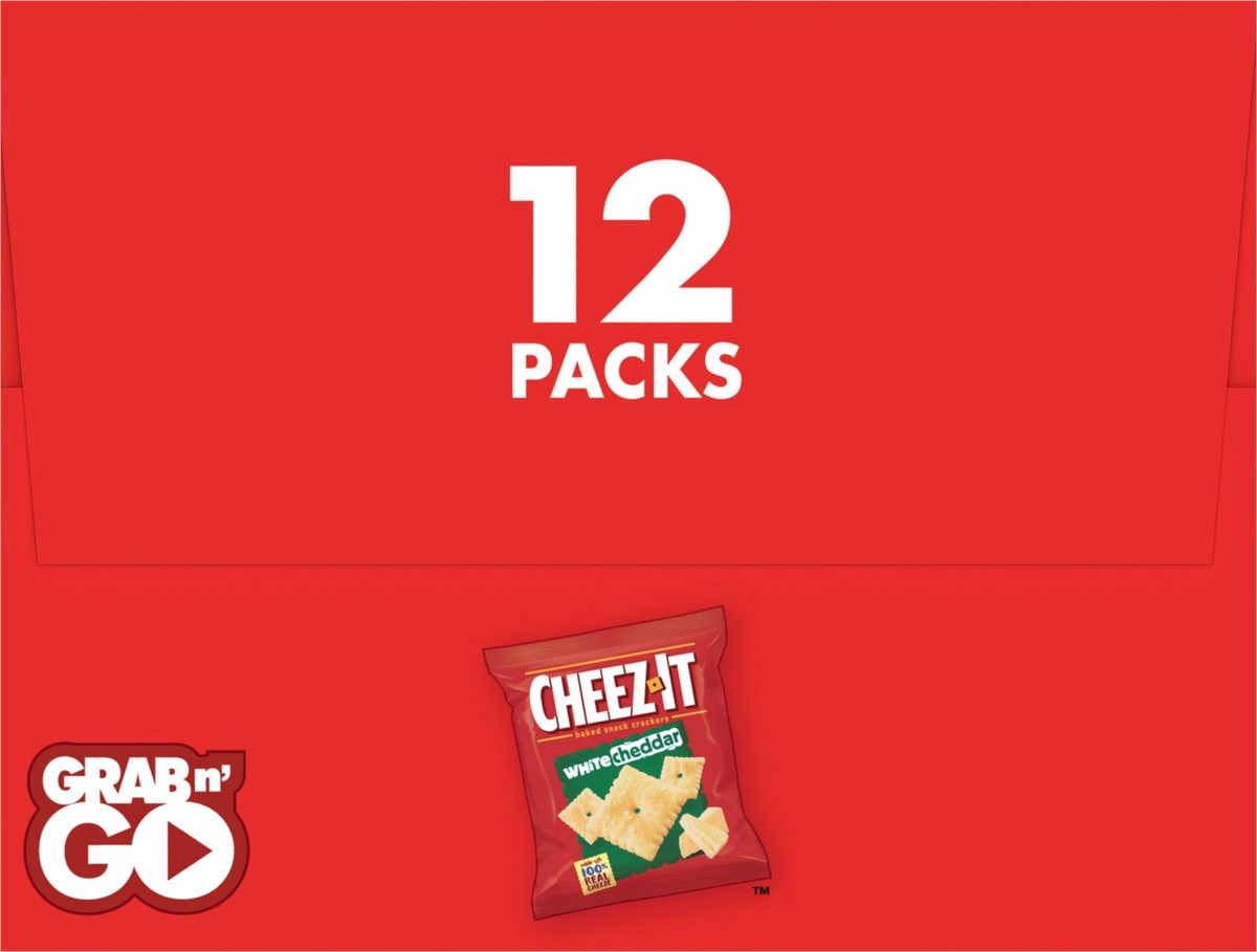 slide 13 of 13, Cheez-It White Cheddar Baked Snack Crackers, 12 ct