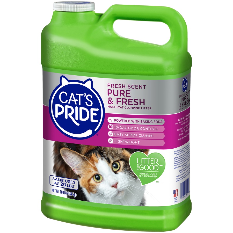 slide 3 of 7, Cat's Pride Fresh Light Ultimate Care Scented Multi Cat Litter, 10 lb