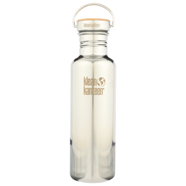 slide 1 of 1, Klean Kanteen Reflect Bamboo-Mirrored, 27 fl oz