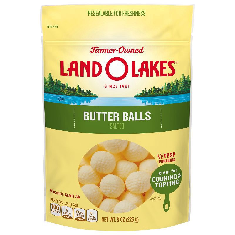 slide 1 of 9, Land O'Lakes Butter Balls, 8 oz