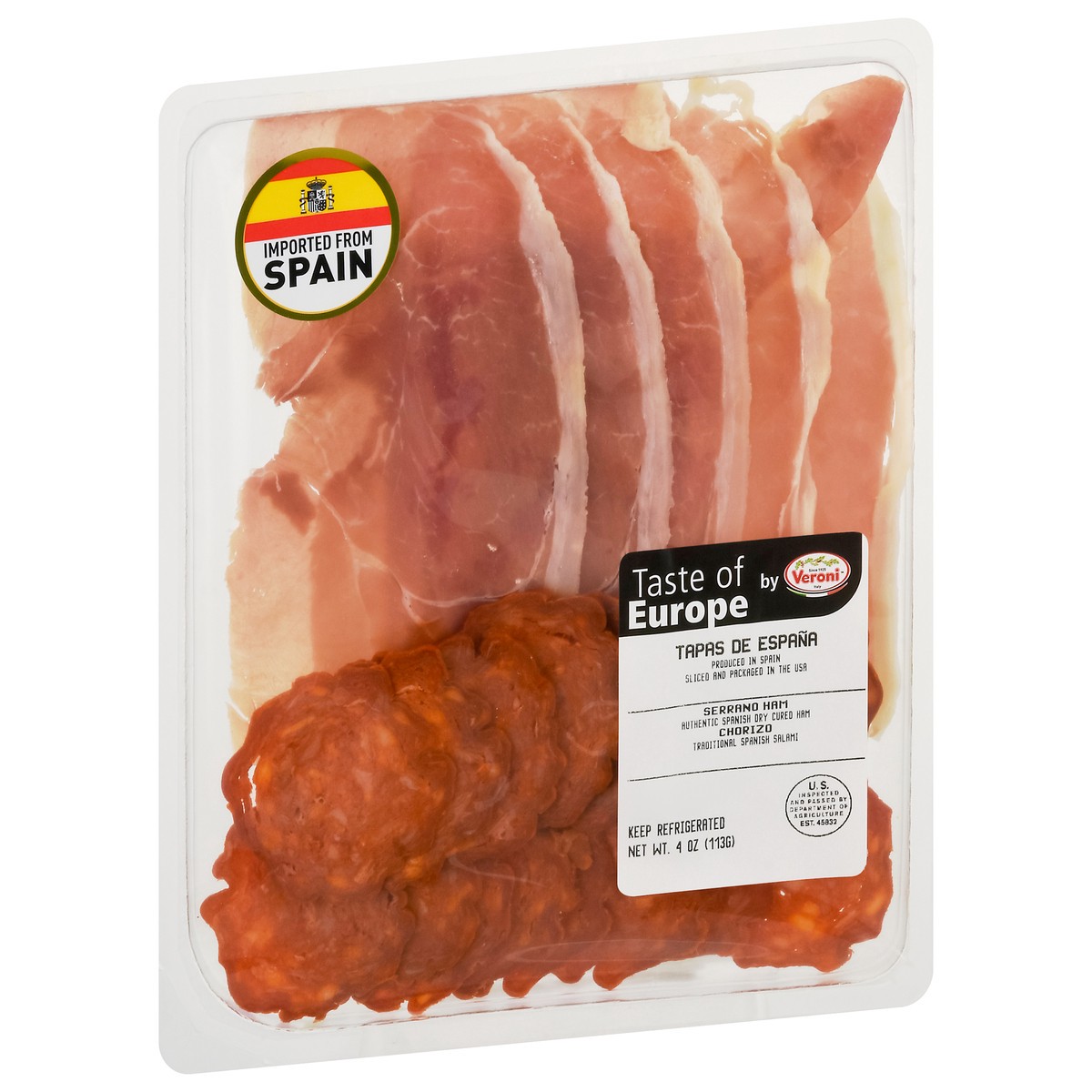 slide 6 of 9, Veroni Serrano Ham & Chorizo 4 oz, 4 oz