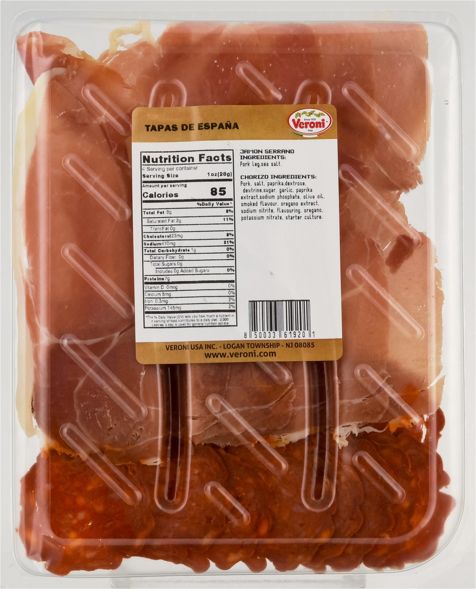 slide 9 of 9, Veroni Serrano Ham & Chorizo 4 oz, 4 oz