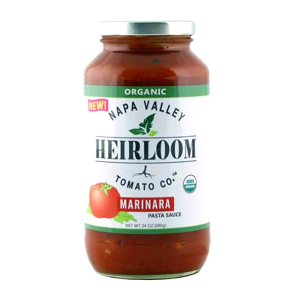 slide 1 of 1, Napa Valley Heirloom Tomato Co. Organic Marinara Heirloom Pasta Sauce, 24 oz