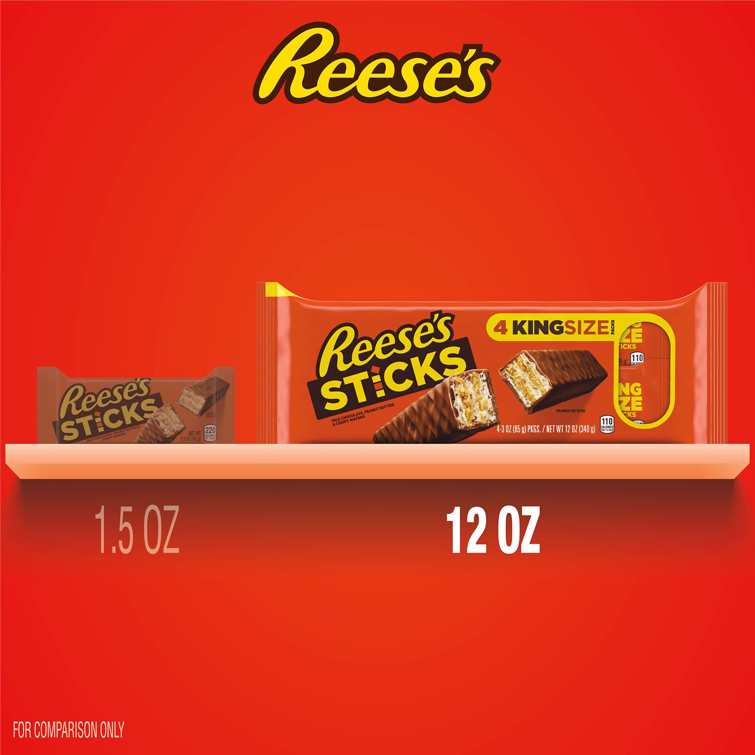slide 7 of 8, Reese's Sticks 4 King Size Packs 4 ea, 4 ct