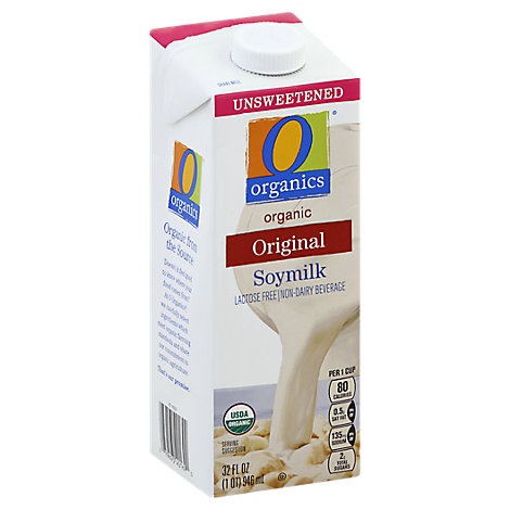 slide 1 of 1, O Organics Soymilk Original Unswtnd, 32 fl oz