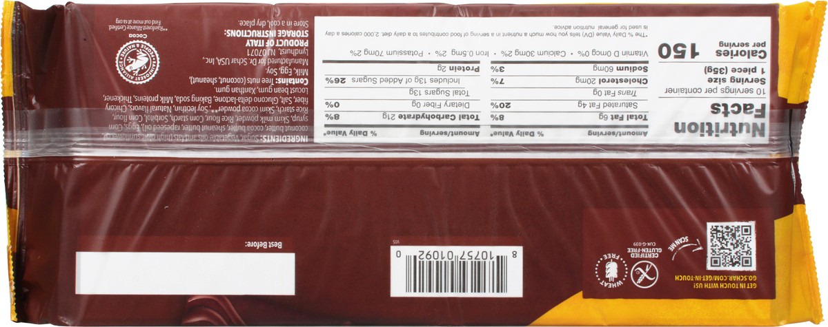 slide 5 of 9, Schär Gluten-Free Sch'nacks Snack Cakes 10 - 1.2 oz Packages, 10 ct