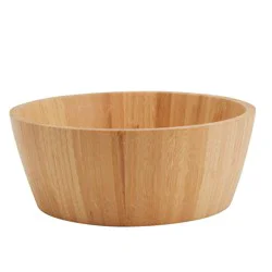 Tabletops Unlimited Infused 9.8 In Medium Round Bamboo Bowl