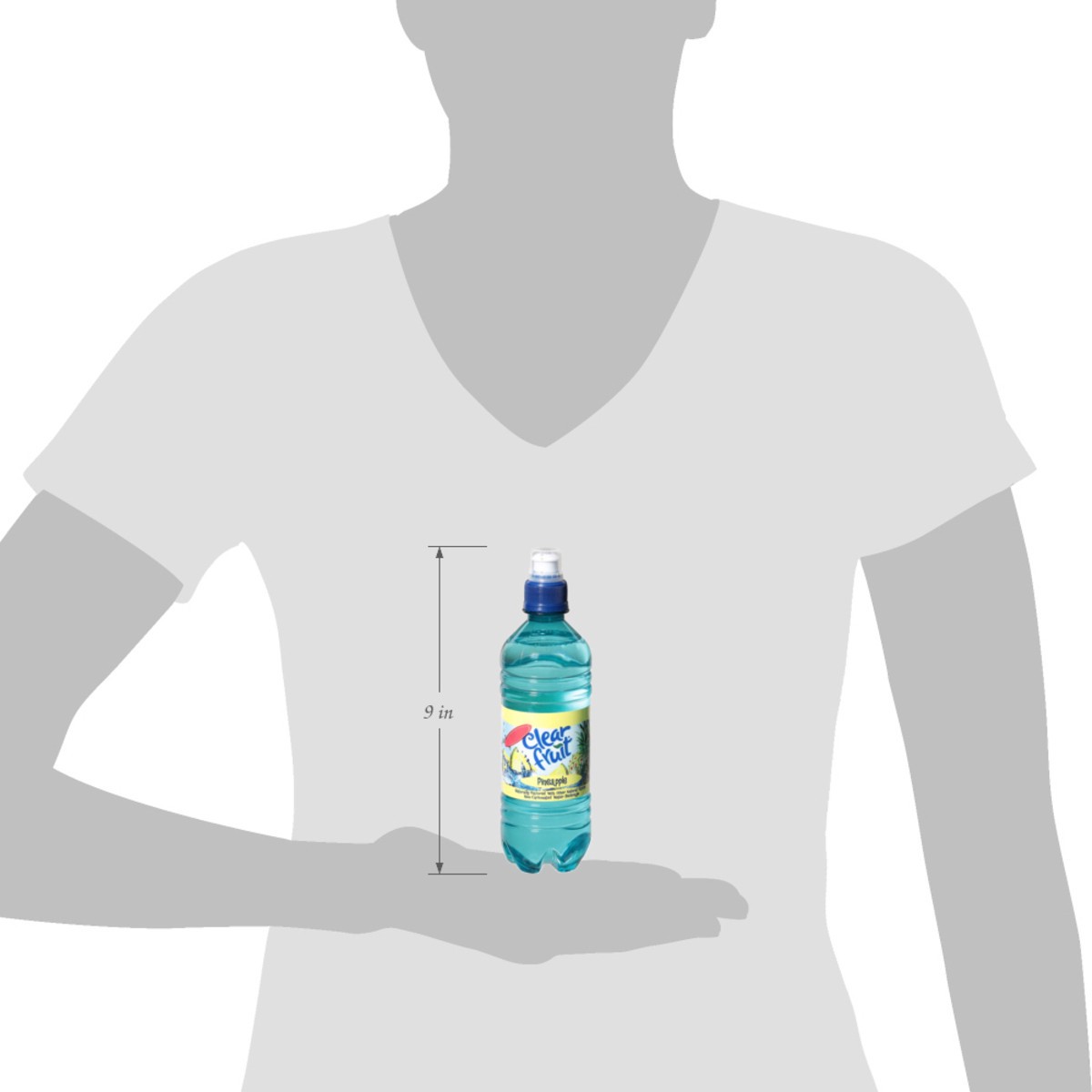 slide 2 of 14, Clear Fruit Non-Carbonated Pineapple Water Beverage 16.9 fl oz, 16.9 fl oz