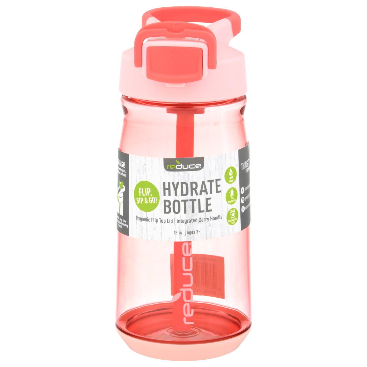 slide 6 of 11, Reduce 18 Ounce Bubble Gum Hydrate Bottle 1 ea, 1 ct