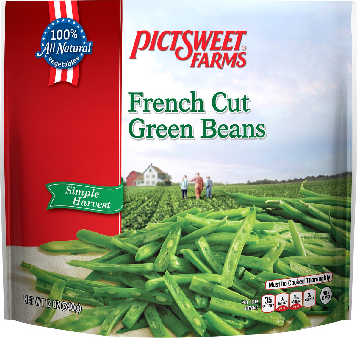 slide 3 of 3, PictSweet Green Beans, 12 oz