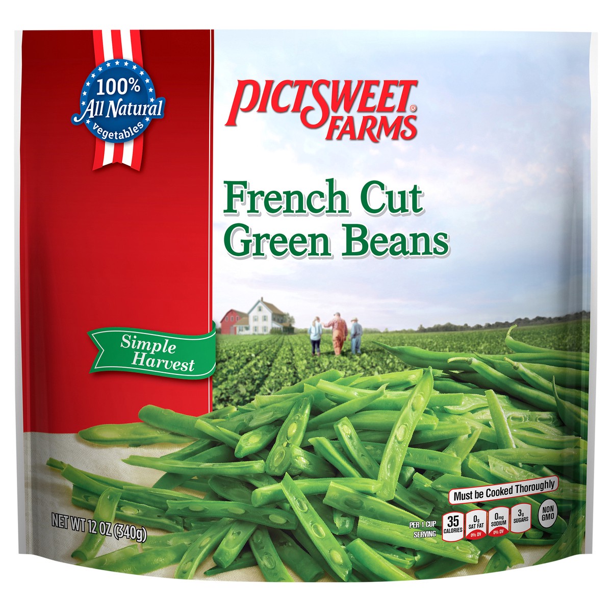 slide 1 of 3, PictSweet Green Beans, 12 oz