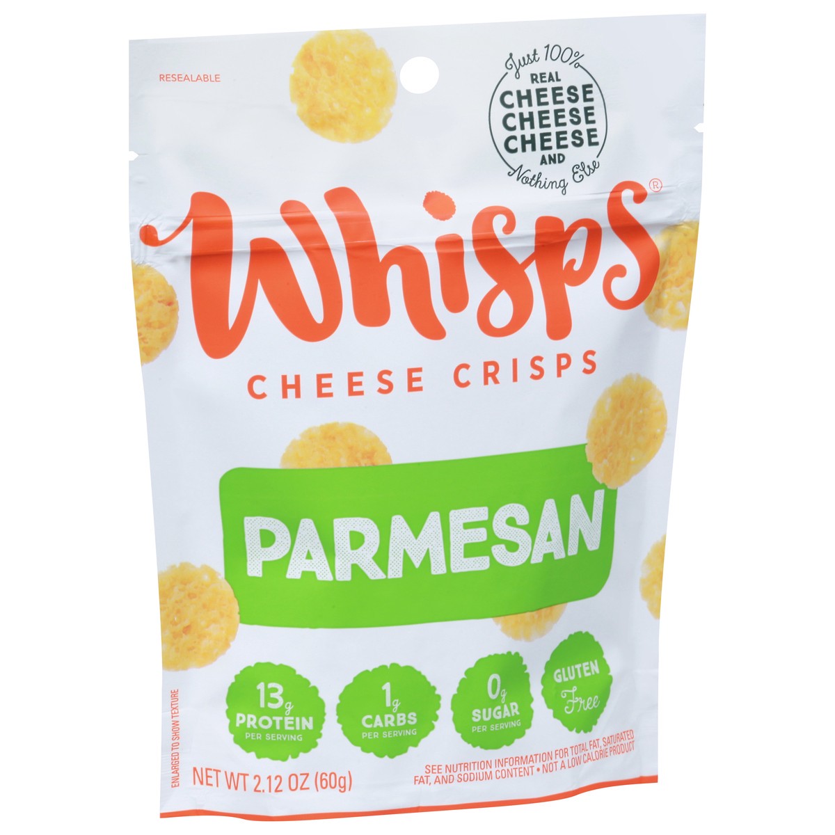 slide 2 of 9, Whisps Parmesan Cheese Crisps 2.12 oz, 2.12 oz