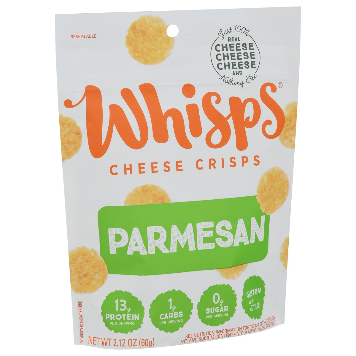 slide 2 of 11, Whisps Parmesan Cheese Crisps, 2.12 oz