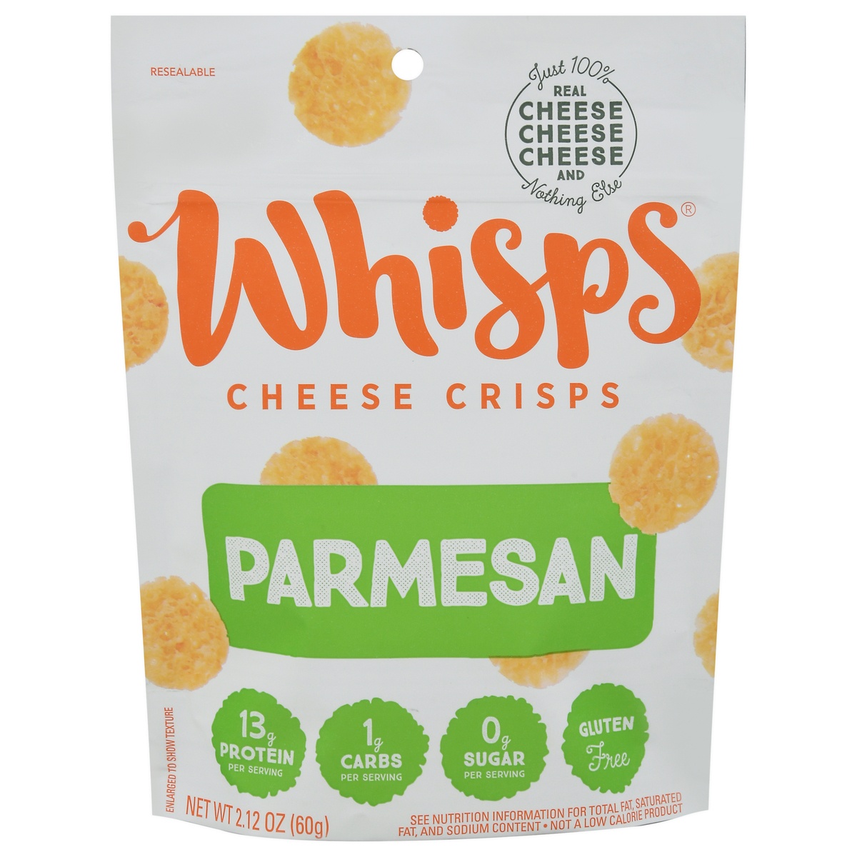 slide 11 of 11, Whisps Parmesan Cheese Crisps, 2.12 oz