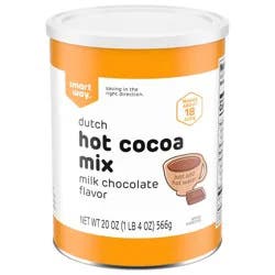 Smart Way Instant Dutch Milk Chocolate Hot Cocoa Mix- 20 oz
