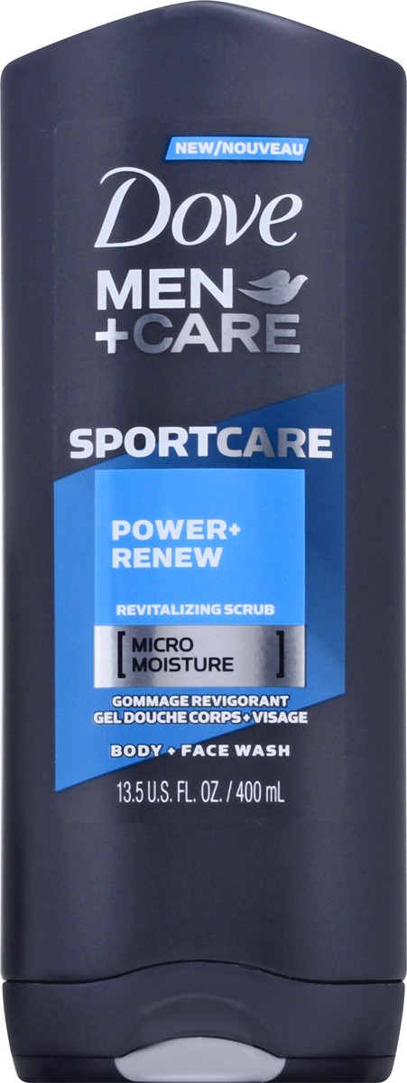 slide 2 of 9, Dove Men+Care SportCare Body Wash Power + Renew, 13.5 oz, 13.5 oz