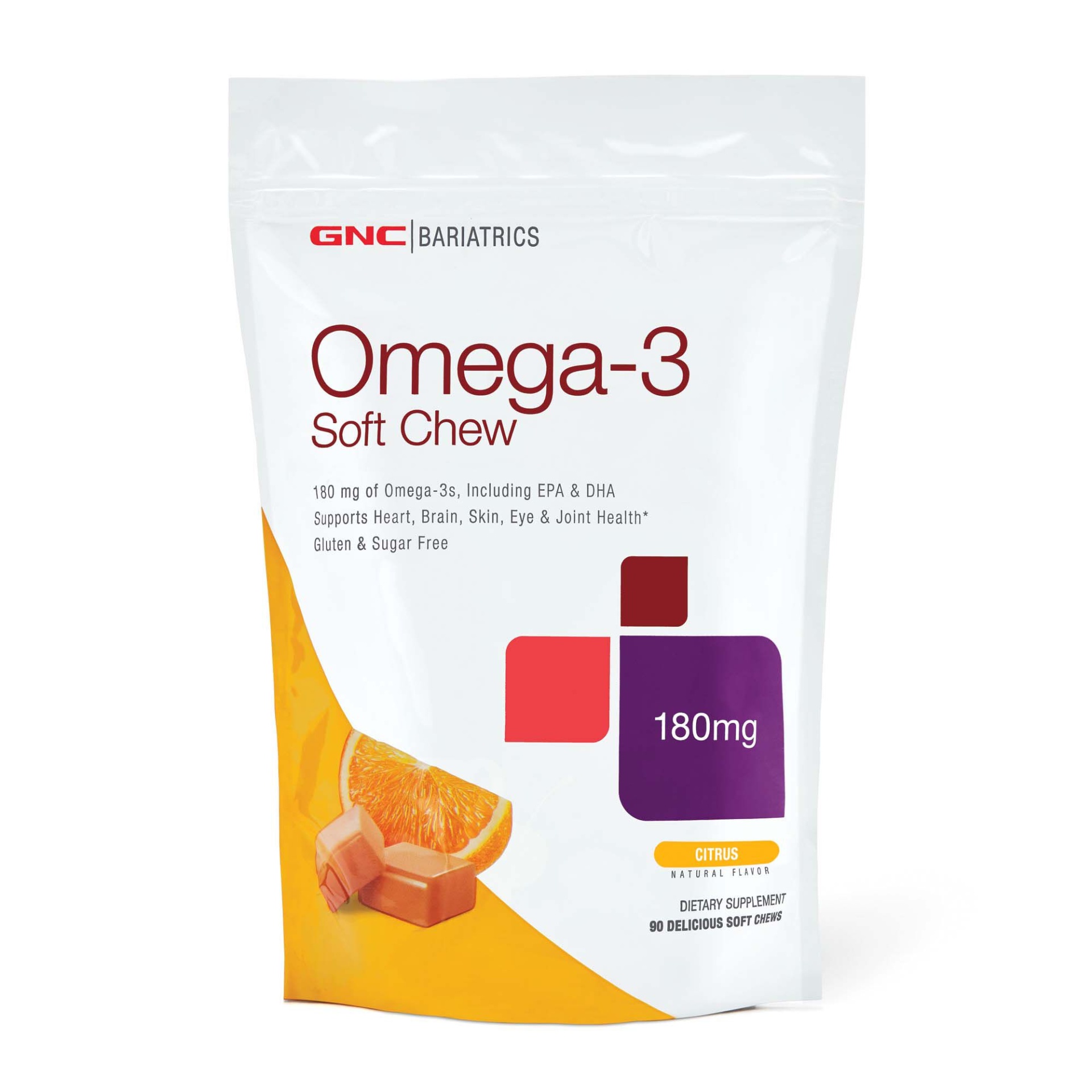 slide 1 of 1, GNC Bariatrics Omega-3 - Citrus, 90 ct