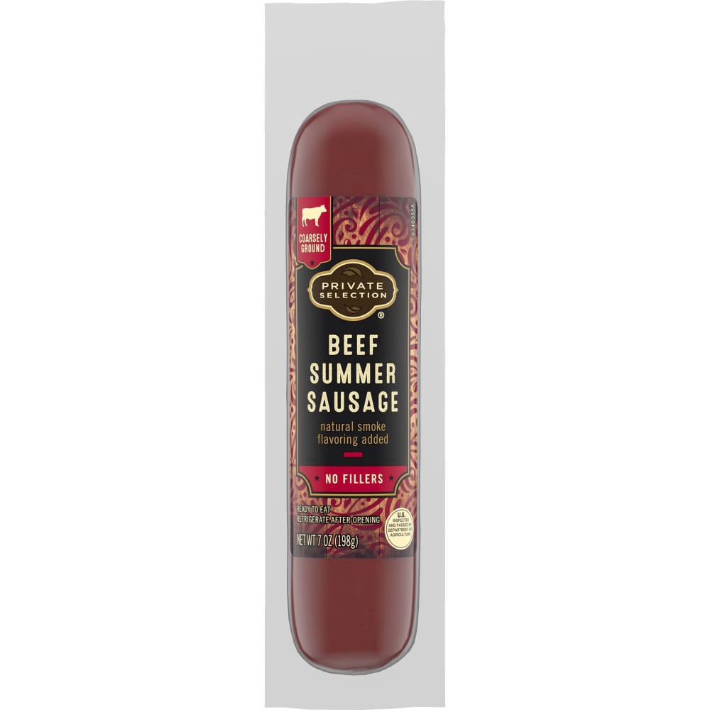 slide 2 of 3, Private Selection Beef Summer Sausage, 7 oz