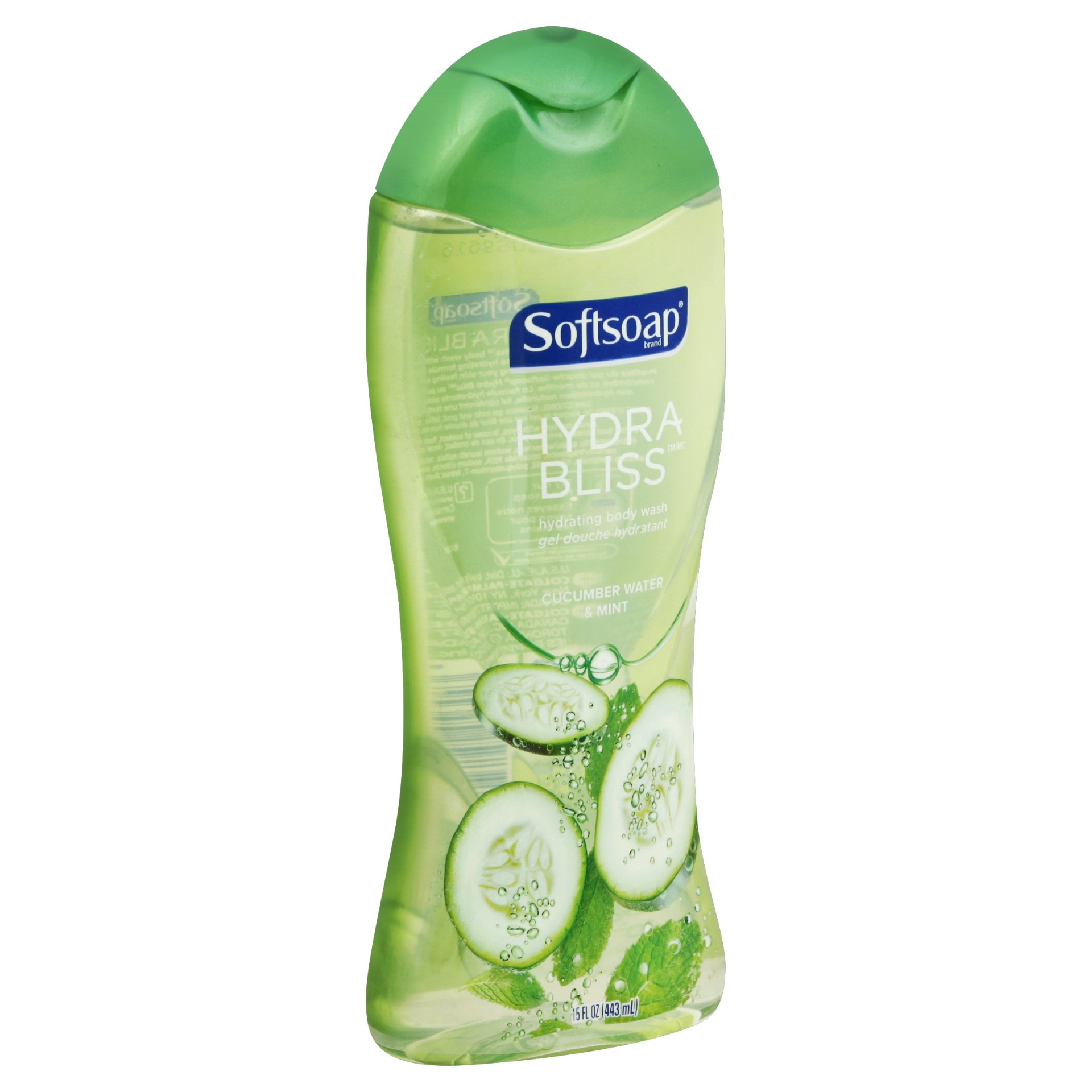 slide 1 of 6, Softsoap Hydra Bliss Body Wash, Cucumber Water & Mint, 15 oz