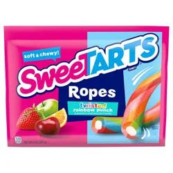 Sweetarts Twisted Rainbow Punch Ropes 9 Ounce Laydown