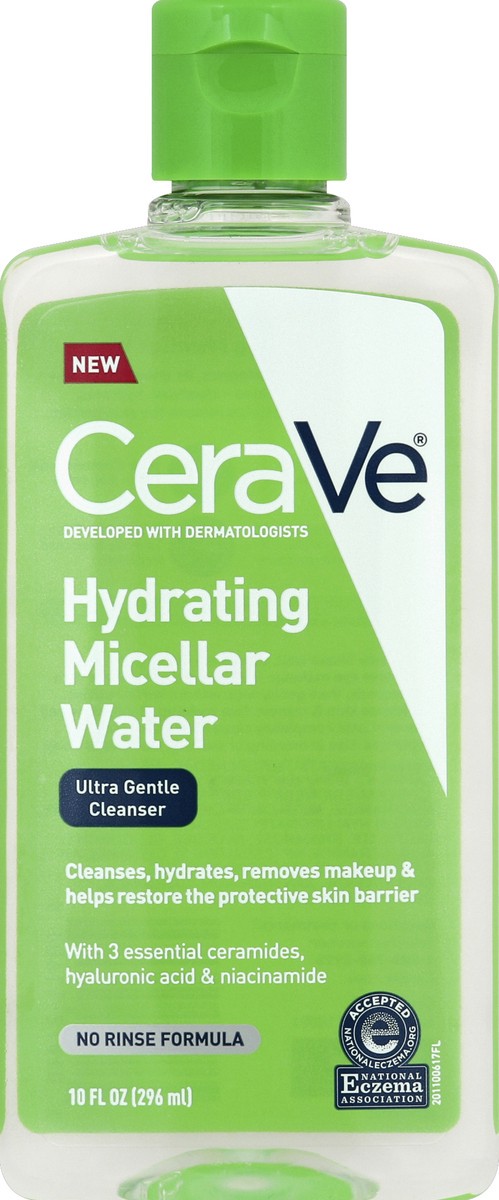 slide 3 of 6, Cerave Cerave Hydrating Micellar Water, 10 oz