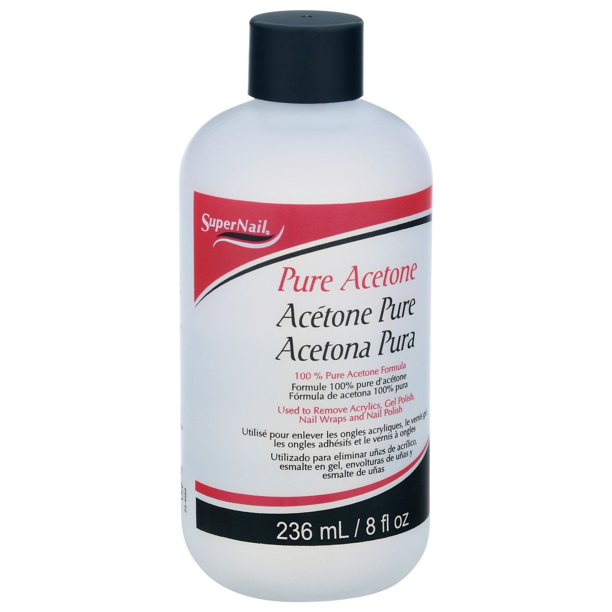 slide 2 of 9, Supernail Pure Acetone 236 ml, 236 ml