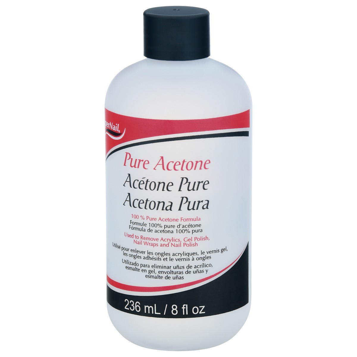 slide 3 of 9, Supernail Pure Acetone 236 ml, 236 ml