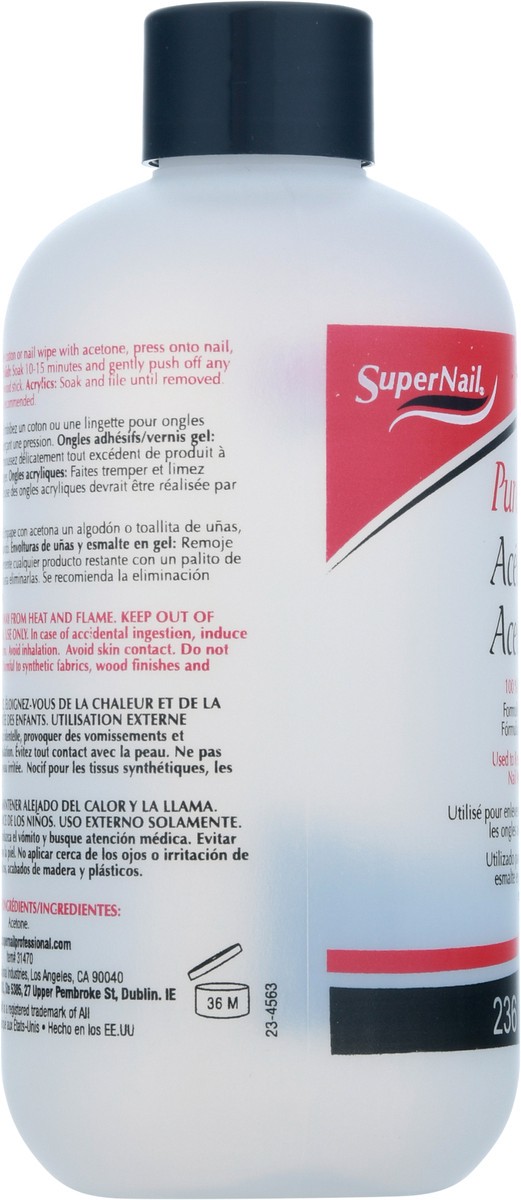 slide 7 of 9, Supernail Pure Acetone 236 ml, 236 ml