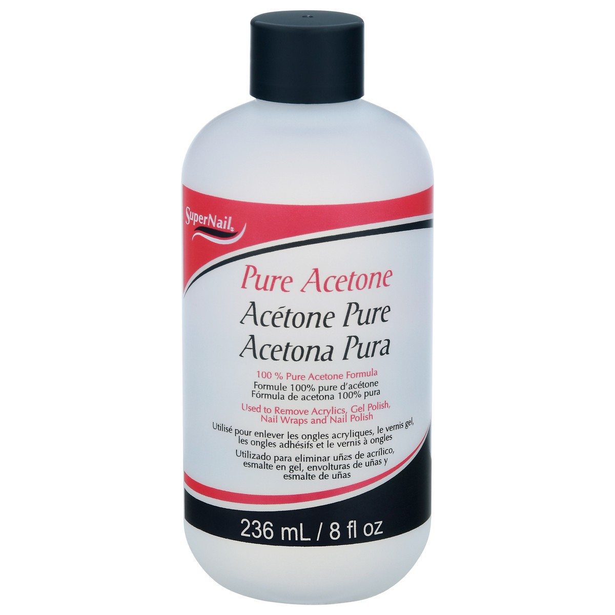 slide 1 of 9, Supernail Pure Acetone 236 ml, 236 ml