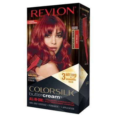 slide 1 of 1, Revlon Colorsilk 55 Vivid Intense Red Hair Color, 1 ct