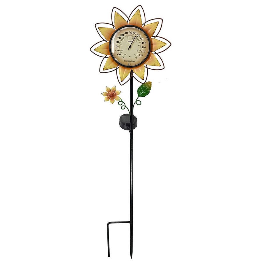 slide 1 of 1, Garden Party Flower Thermometer Stake, 1 ct