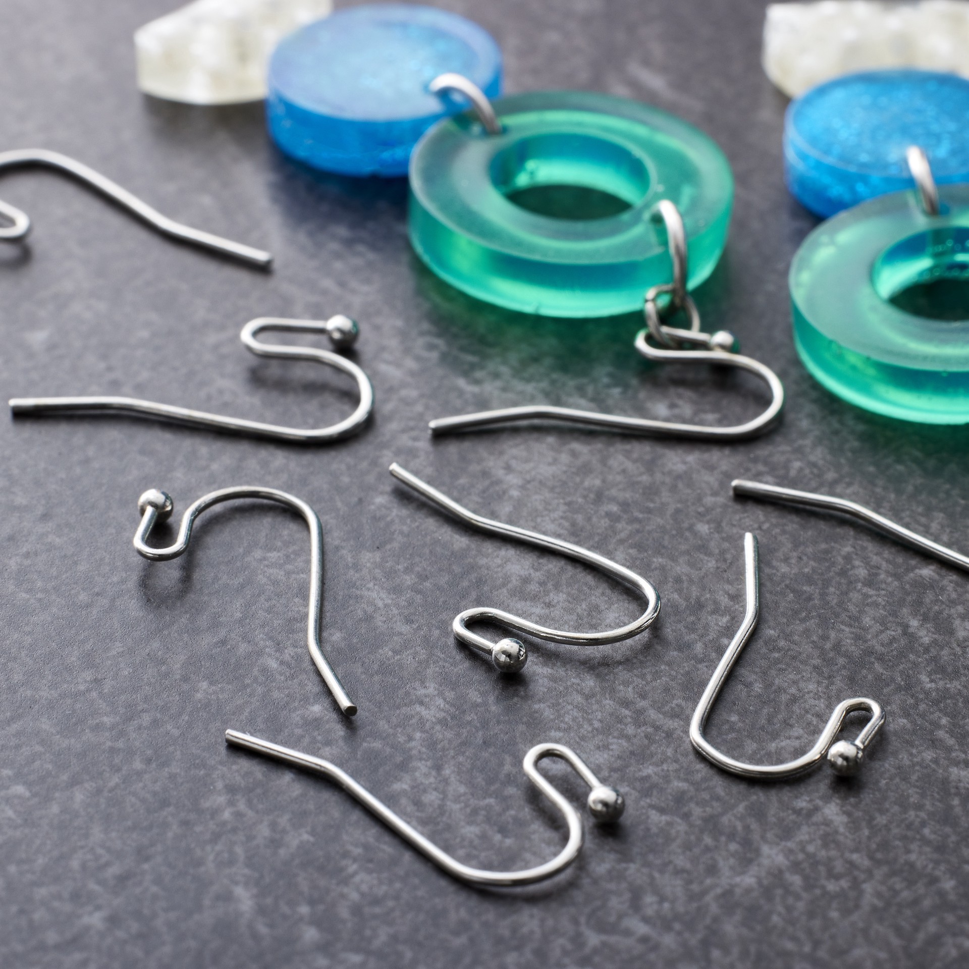 slide 2 of 2, 9mm Fish Hook Ear Wires By Bead Landing, 9 mm