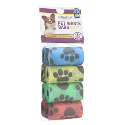 MultiPet Paw Print Pet Waste Bags