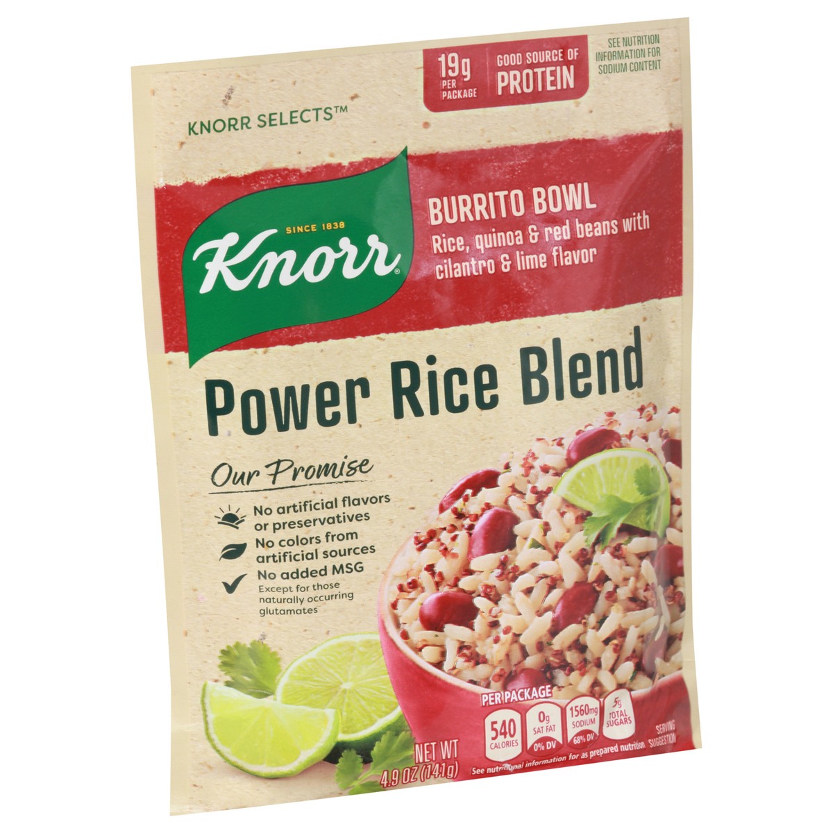 slide 6 of 9, Knorr Selects Power Rice Blend Burrito Bowl, 4.9 oz, 4.9 oz