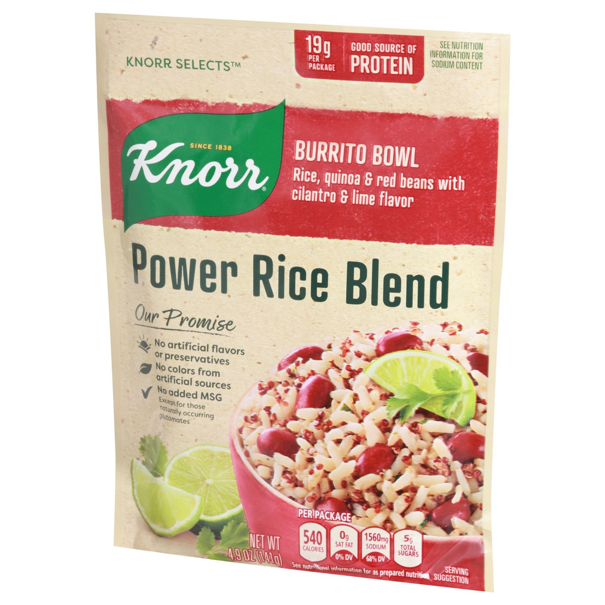 slide 2 of 9, Knorr Selects Power Rice Blend Burrito Bowl, 4.9 oz, 4.9 oz